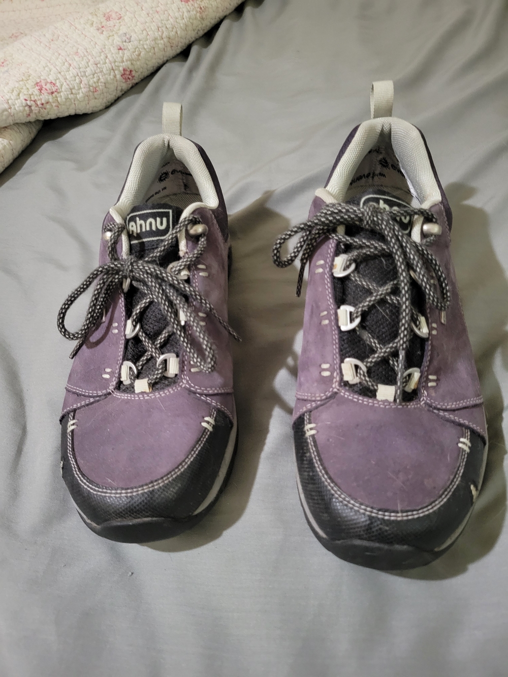 Ahnu Women's Purple Suede Trail Shoes